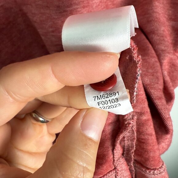 Lucky Brand Polo Mens Venice Burnout Shirt Mars Red Size XL - Picture 9 of 11